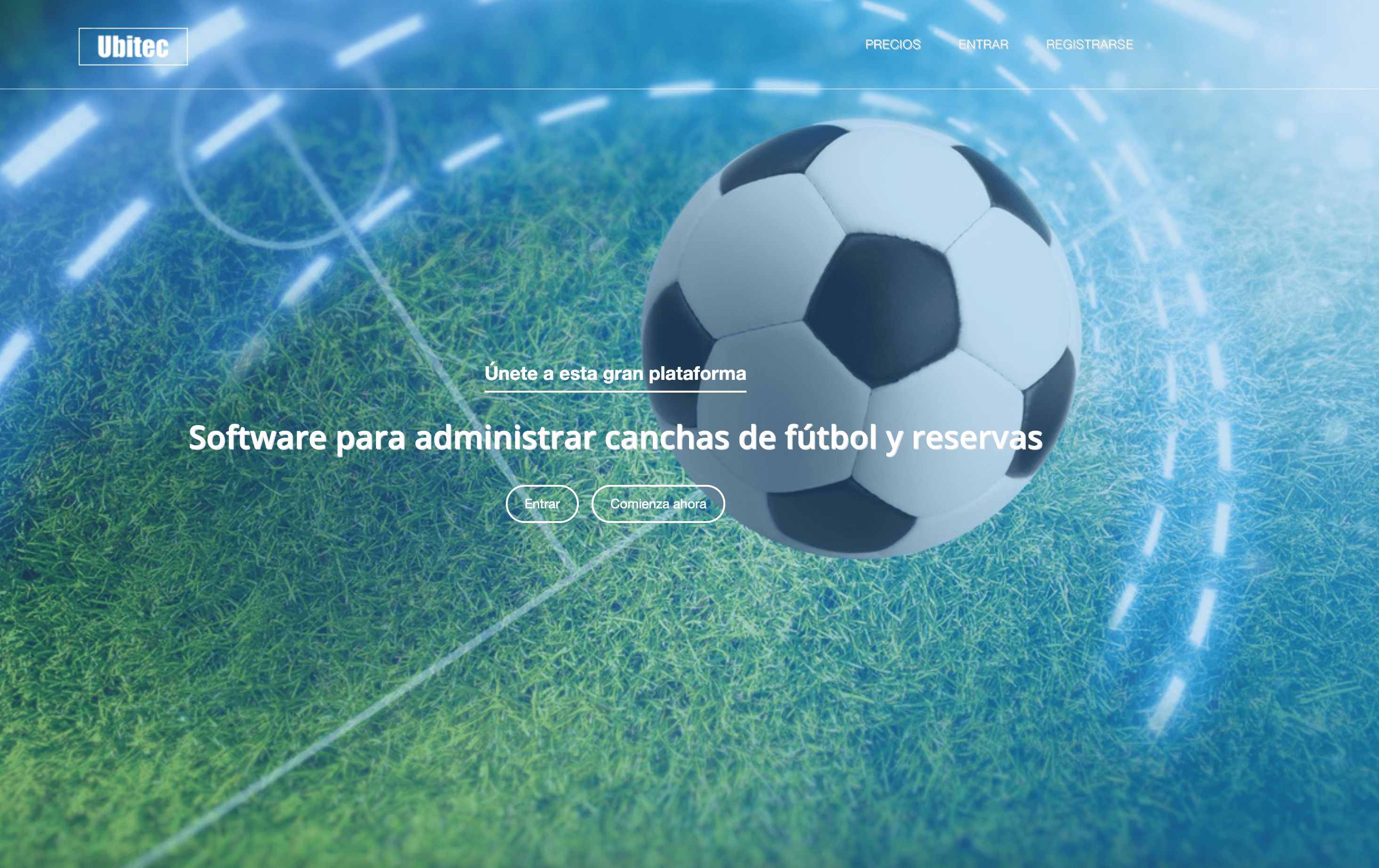 Simplifica la administración de tus canchas de fútbol con ubitec.co el software de administración de canchas y reservas